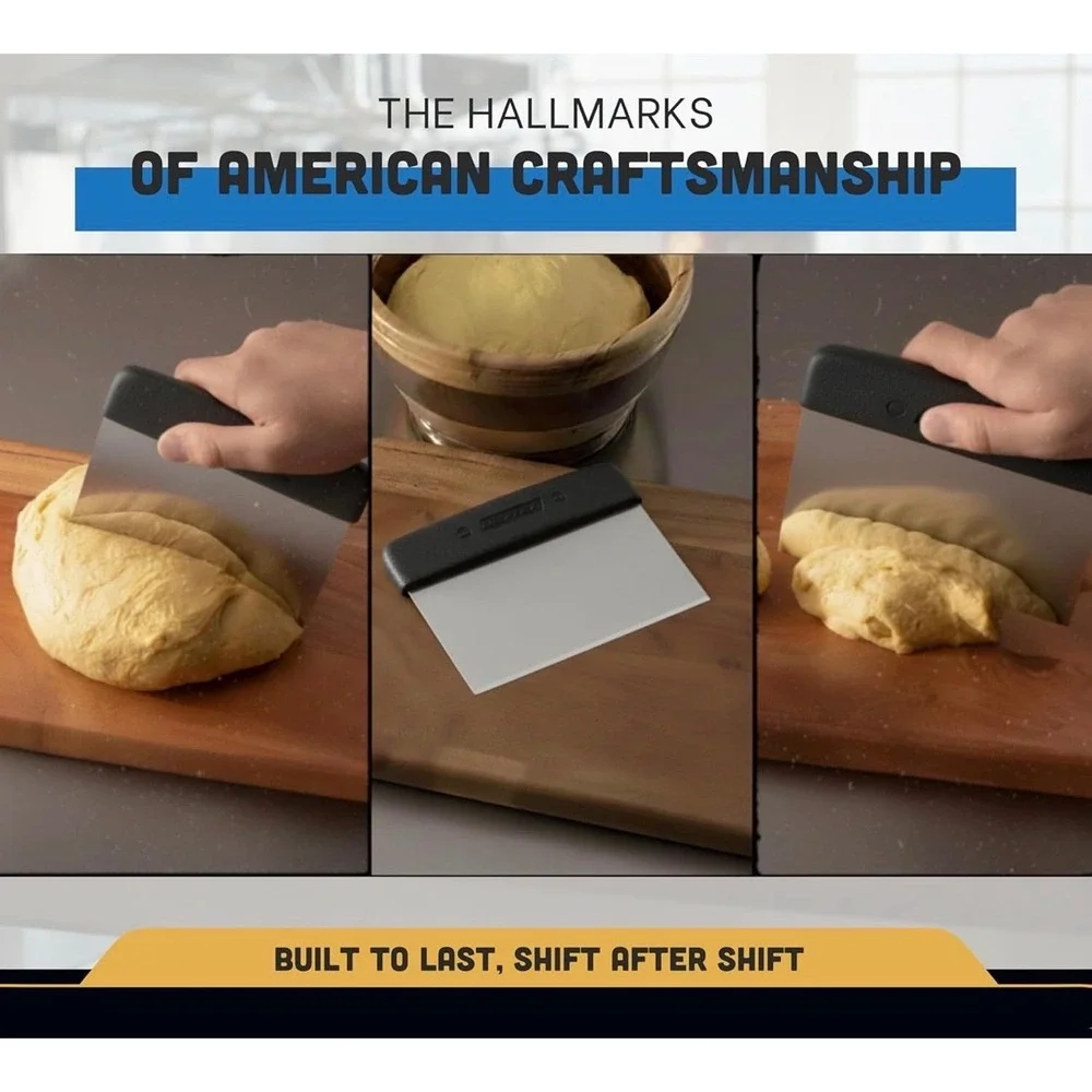 NEW Dexter Sani Safe Stainless Steel Dough Cutter‎ Scraper 6x3
